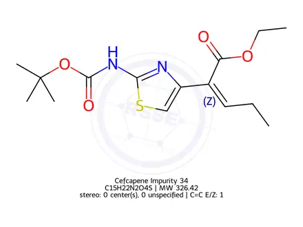 Chemical structure of Cefcapene Impurity 34