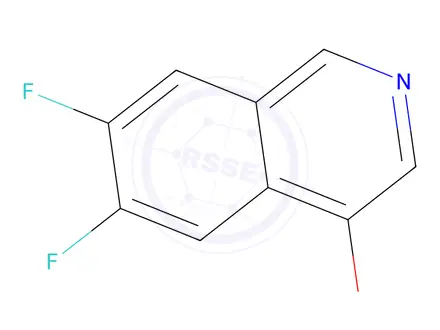 Chemical structure of 6,7-Difluoroisoquinolin-4-ol
