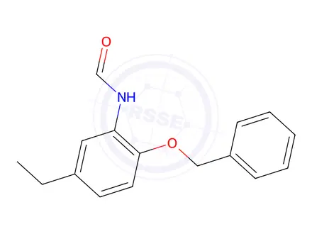 Chemical structure of N-(2-(benzyloxy)-5-ethylphenyl)formamide
