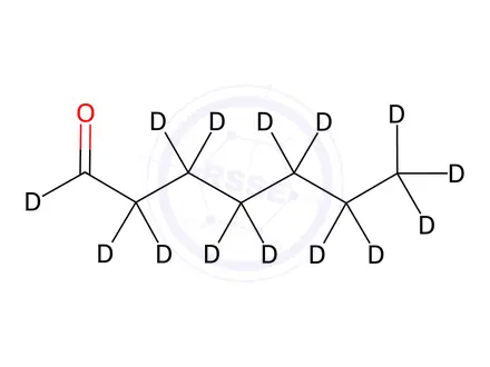 Chemical structure of Heptanal D14