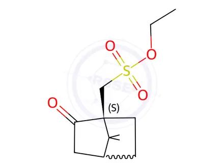 Chemical structure of (S,R)-Camphorsulfonic acid Ethyl Ester
