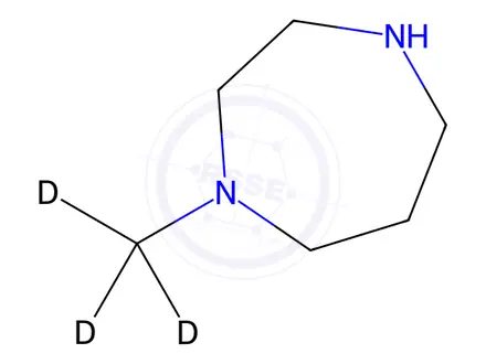 Chemical structure of N-methyl-d3-homopiperazine