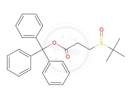 Chemical structure of trityl 3-(tert-butylsulfinyl)propanoate