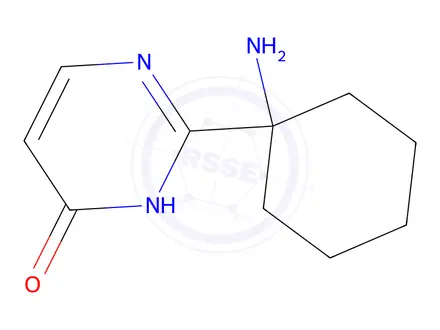 Chemical structure of 2-(1-Aminocyclohexyl)pyrimidin-4(3H)-one
