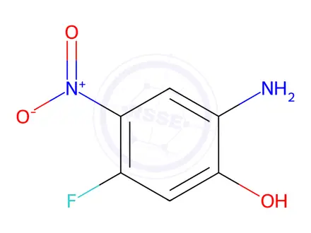 Chemical structure of 2-Amino-5-fluoro-4-nitro-phenol