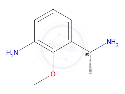 Chemical structure of (R)-3-(1-Aminoethyl)-2-methoxyaniline
