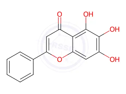Chemical structure of Baicalein