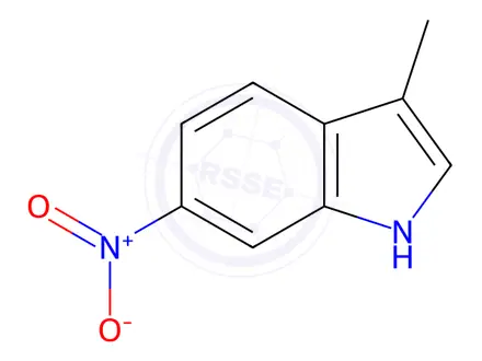 Chemical structure of 3-Methyl-6-nitro-1H-Indole