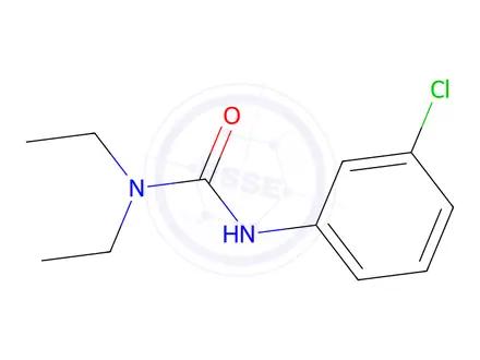 Chemical structure of N'-(3-Chlorophenyl)-N,N-diethylurea