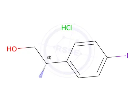 Chemical structure of (S)-2-Amino-2-(4-iodophenyl)ethan-1-ol hydrochloride