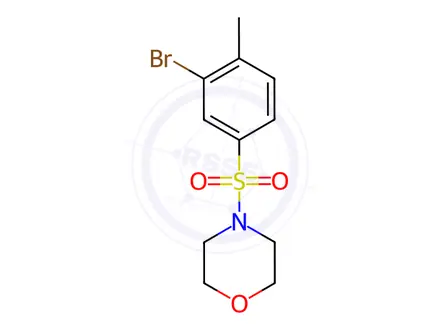 Chemical structure of 1-(3-Bromo-4-methylphenylsulfonyl)morpholine