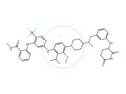 Chemical structure of 1-(10-Bromo-11-methoxy-10,11-dihydro-5H-dibenzo[b,f]azepin-5-yl)ethan-1-one