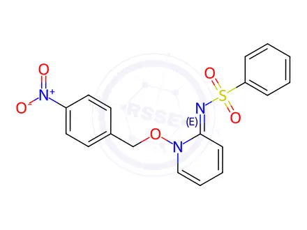 Chemical structure of N-[(2E)-1-[(4-Nitrophenyl)methoxy]-1,2-dihydropyridin-2-ylidene]benzenesulfonamide