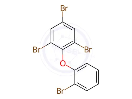 Chemical structure of 2,2',4,6-Tetrabromodiphenyl Ether