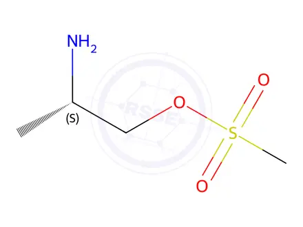 Chemical structure of (S)-2-aminopropyl methanesulfonate