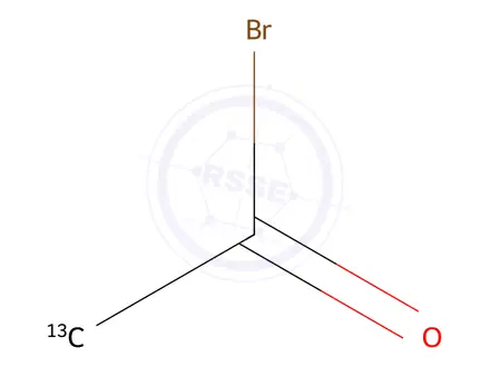 Chemical structure of ACETYL BROMIDE-2-13C