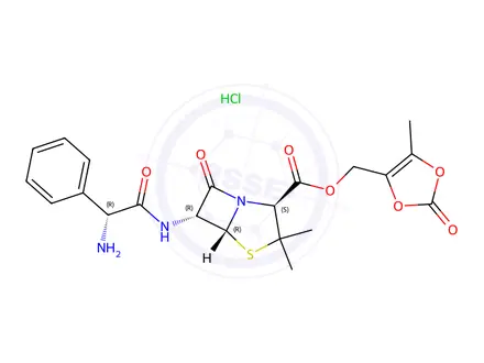 Chemical structure of Lenampicillin Hydrochloride