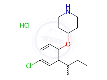 Chemical structure of 4-[2-(sec-Butyl)-4-chlorophenoxy]piperidine hydrochloride