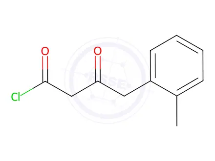 Chemical structure of 3-Oxo-4-(o-tolyl)butanoyl chloride
