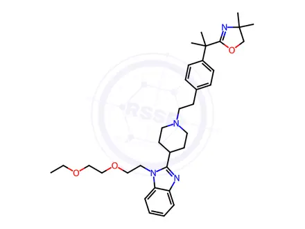 Chemical structure of Bilastine Impurity 56
