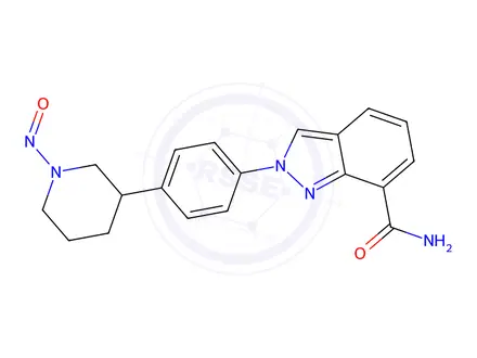 Chemical structure of Niraparib Impurity 48 (N-Nitroso Niraparib Impurity 1)