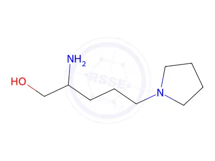 Chemical structure of 2-Amino-5-(pyrrolidin-1-yl)pentan-1-ol