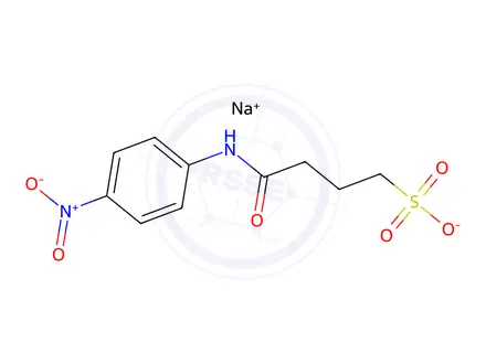 Chemical structure of sodium 3-[(4-nitrophenyl)carbamoyl]propane-1-sulfonate