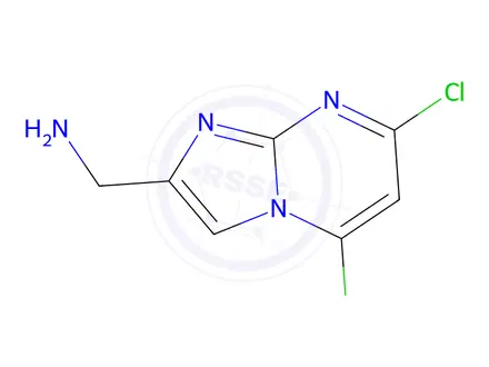 Chemical structure of (5,7-Dichloroimidazo[1,2-a]pyrimidin-2-yl)methanamine