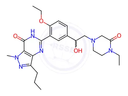 Chemical structure of Piperazinonafil
