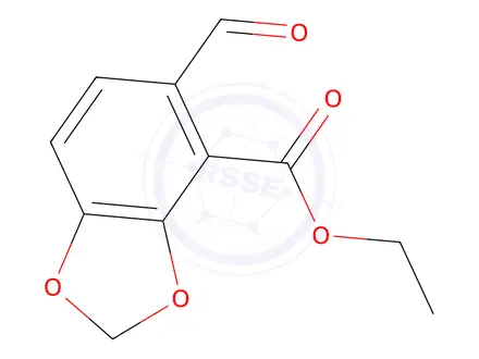 Chemical structure of 5-Formyl-benzo[1,3]dioxole-4-carboxylic acid ethylester