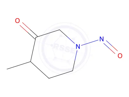 Chemical structure of 4-methyl-1-nitrosopiperidin-3-one