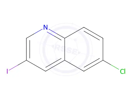 Chemical structure of 6-Chloro-3-iodoquinoline