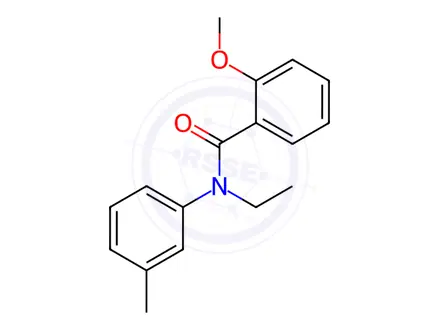 Chemical structure of N-ethyl-2-methoxy-N-(m-tolyl)benzamide