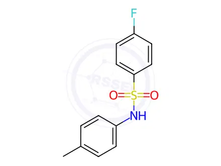 Chemical structure of 4-Fluoro-N-(p-tolyl)benzenesulfonamide