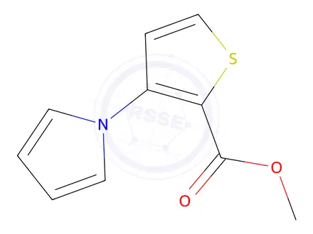 Chemical structure of Methyl 3-(1H-Pyrrol-1-yl)-2-thiophenecarboxylate