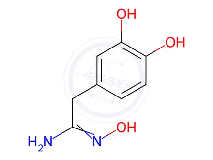 Chemical structure of 2-(3,4-DIHYDROXYPHENYL)ACETAMIDOXIME