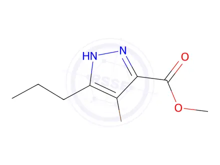 Chemical structure of Methyl 4-bromo-5-propyl-1H-pyrazole-3-carboxylate