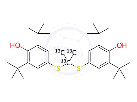 Chemical structure of Probucol-[13C3]