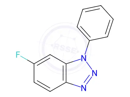 Chemical structure of 6-Fluoro-1-phenyl-1,2,3-benzotriazole