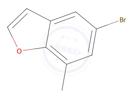 Chemical structure of 5-bromo-7-methylbenzofuran
