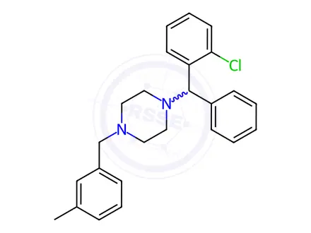 Chemical structure of 2-Chloro-4-deschloro-meclizine