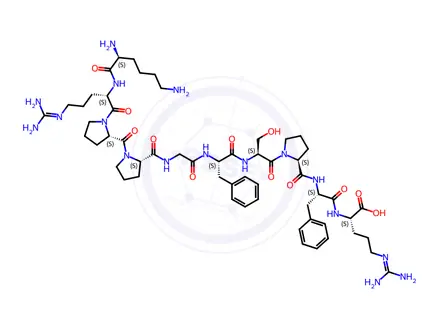 Chemical structure of [Lys0] Bradykinin
