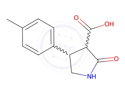 Chemical structure of 2-Oxo-4-(p-tolyl)pyrrolidine-3-carboxylic acid