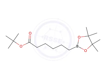 Chemical structure of tert-Butyl 6-(tetramethyl-1,3,2-dioxaborolan-2-yl)hexanoate