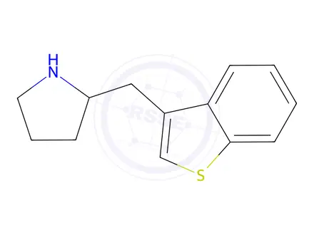 Chemical structure of 2-(Benzo[b]thiophen-3-ylmethyl)pyrrolidine
