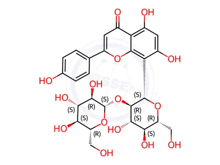 Chemical structure of Vitexin 2''-O-Beta-D-Glucoside