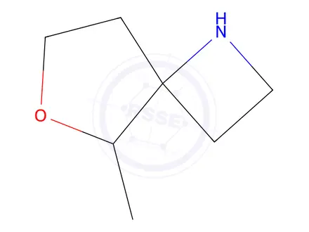 Chemical structure of 5-Methyl-6-oxa-1-azaspiro[3.4]Octane
