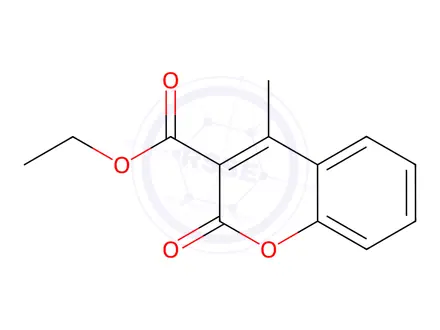 Chemical structure of Ethyl 4-methyl-2-oxo-2H-chromene-3-carboxylate