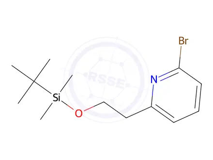 Chemical structure of 2-Bromo-6-(2-((tert-butyldimethylsilyl)oxy)ethyl)pyridine
