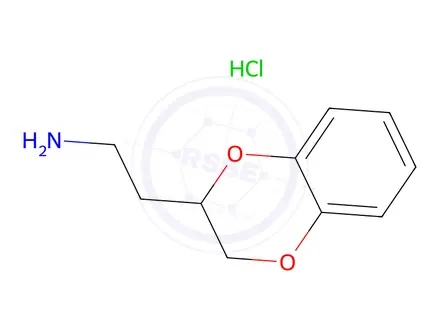 Chemical structure of 2-(2,3-Dihydro-1,4-benzodioxin-2-yl)ethan-1-amine hydrochloride